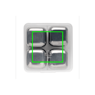 Återanvändbara isbitar i rostfritt stål 4 st